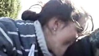 BLOWJOB IN PUBLIC – SMALL AND FAT DICK