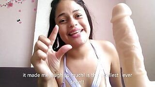 cheating wife  doing a small penis humiliation and cuckold humiliation talk to the cuckold hubbies of world